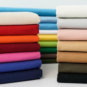 23 Color Cotton canvas fabric, pure color fabric, hand made fabric, diy fabric, by the yard