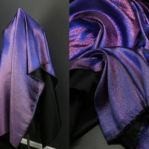 Colorful gradient flash jacquard fabric, star sky blue purple color jacquard, stage decor fabric, designer fabric, fashion jacquard fabric