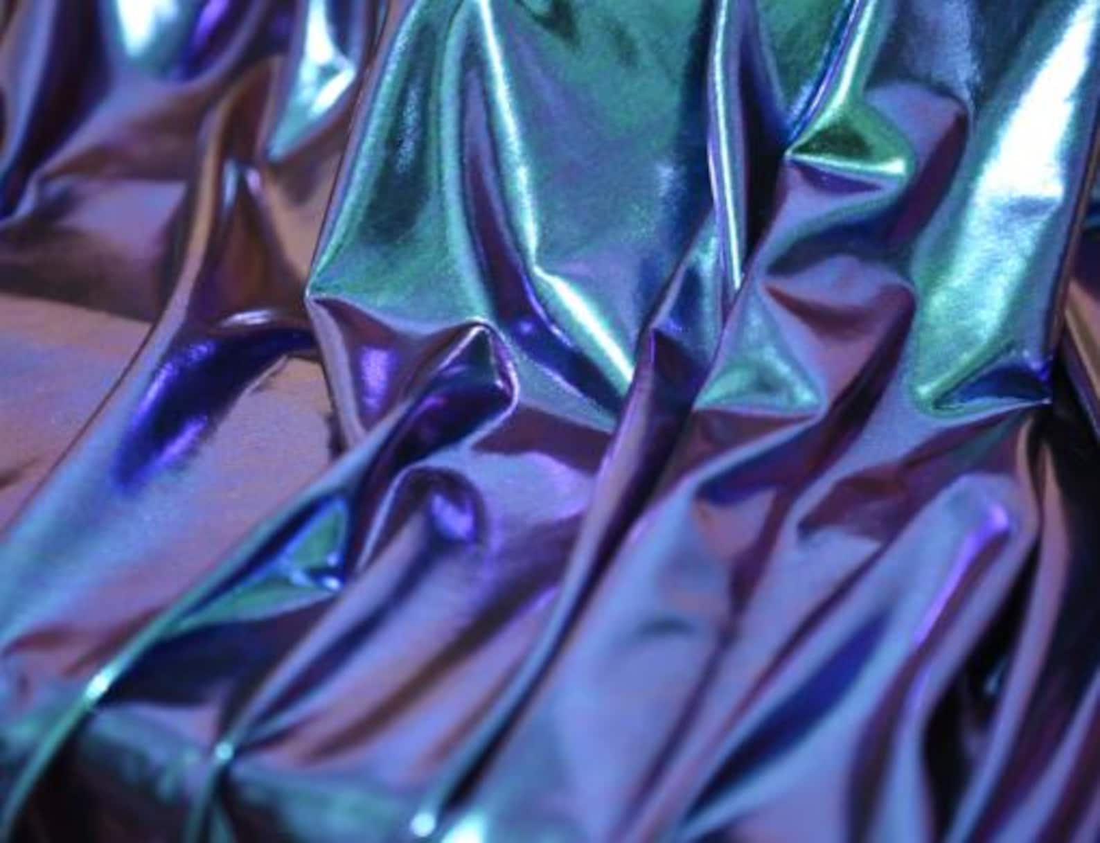 Gradient Stretch Gradient Fabric, Stretch Fabric, Dazzling Purple Blue Iridescent ...