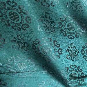 SALE-Tiefgrüne Farbe Brokatstoff, Jacquard-Stoff, Massenware