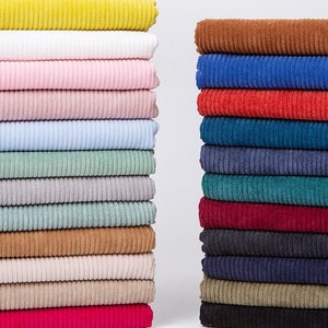 Tela de pana de 23 colores, tela estilo retro, cortada a medida