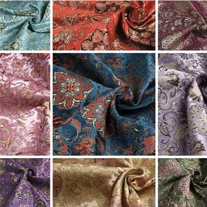 40%OFF-9 Color Brocade fabric, jacquard fabric, flower style fabric, by the yard-29inches wide
