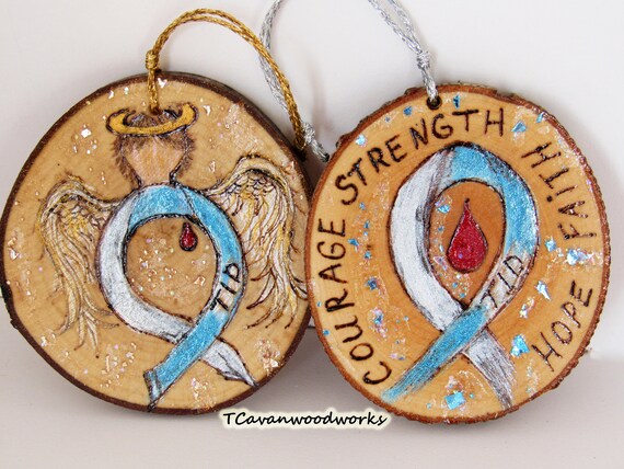 Type Diabetic Ornament, Guardian Angel Ornaments Set of 2, T1D