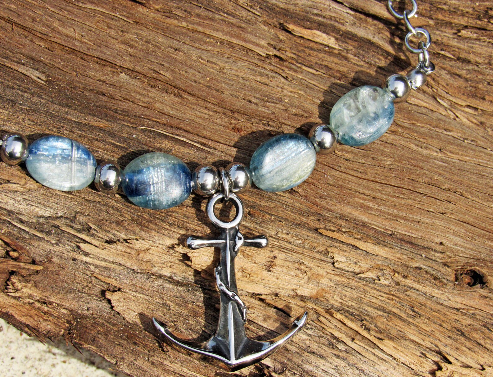 Mens Anchor Necklace Mens Anchor Pendant Stainless Steel Etsy