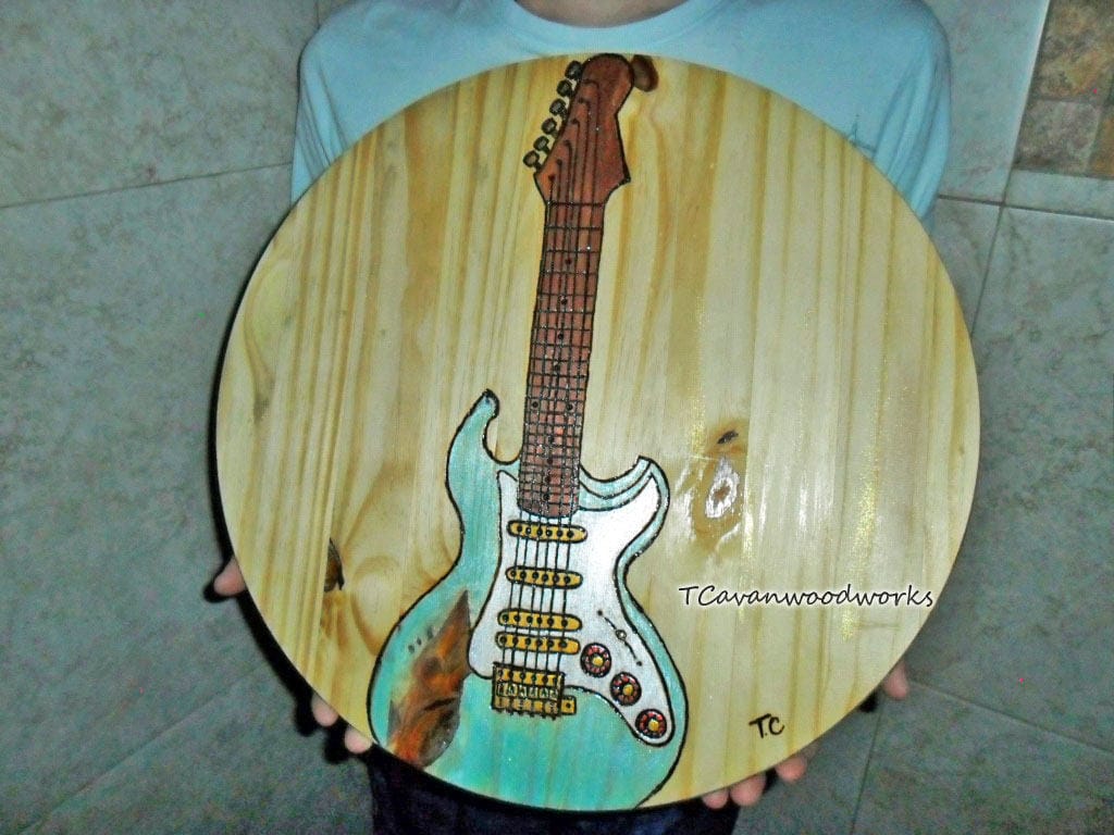 Guitar painting Electric guitar art guitar wall art guitar | Etsy