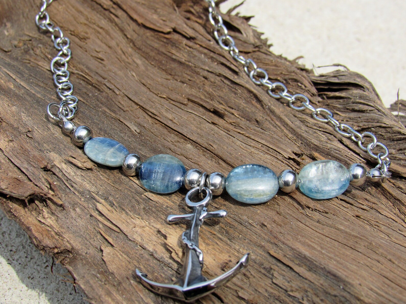 Mens Anchor Necklace Mens Anchor Pendant Stainless Steel Etsy