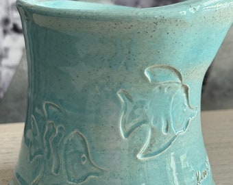 Turquoise Fish Vase