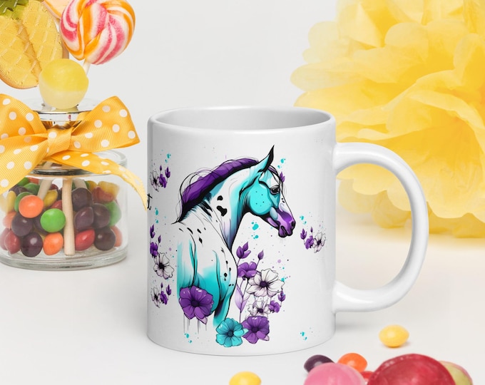 Pretty in Purple - White glossy mug
