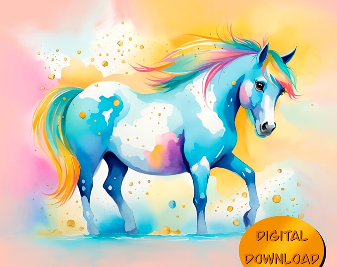 Colorful Trotting Pony 1