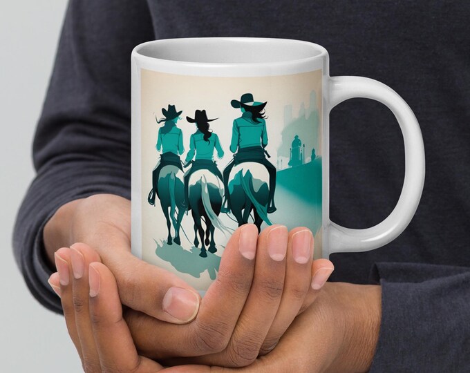Cowgirl Party - White glossy Cowgirl mug