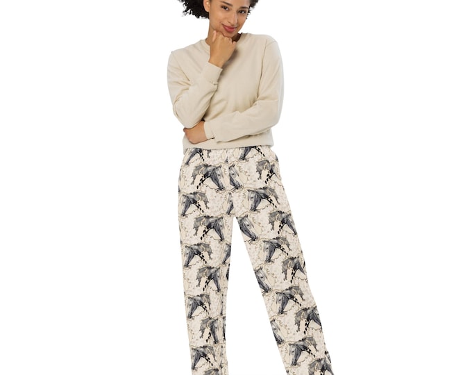 All-over print unisex wide-leg pants