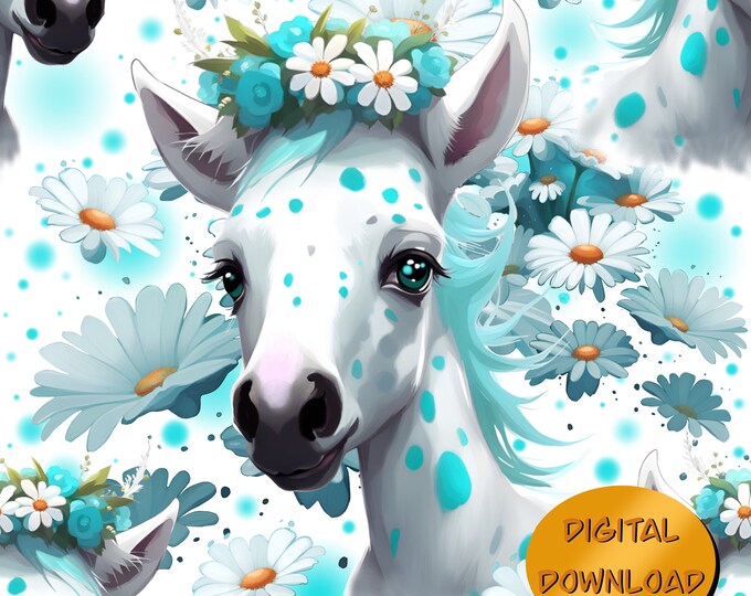 Aqua Spotz - Seamless Pattern