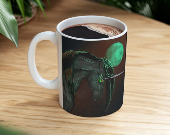 Dark Forces ~ Unicorn Ceramic Mug 11oz