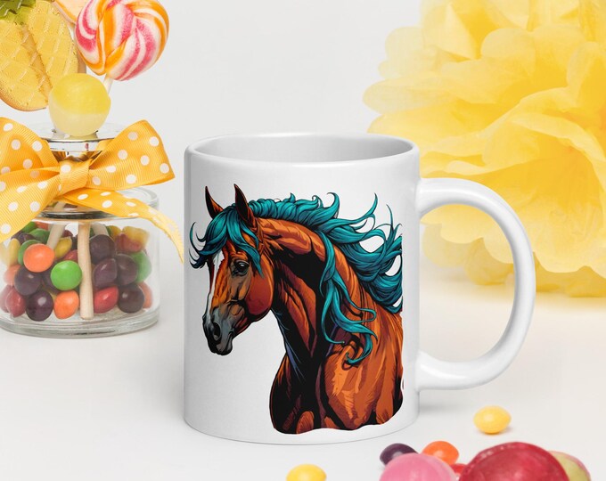 Beautiful Horse #8 - White glossy mug