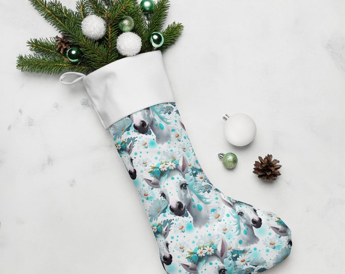 Aqua Foal Christmas stocking