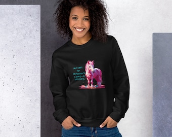 Pink Pony for Christmas - Unisex Sweatshirt