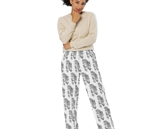 All-over print unisex wide-leg pants