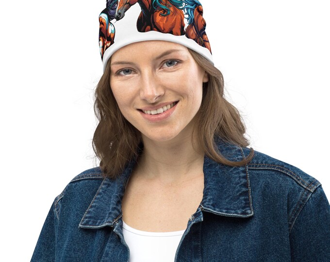 Amazing Horses All-Over Print Beanie
