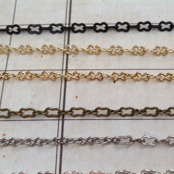 peanut chain delicate fine classic peanut links-all finishes-jewelry supply by foot or wholesale roll-pretty-cute-fun-high quality KR3020