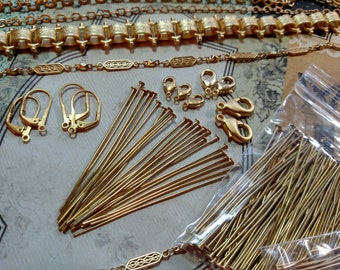 head pins-2&quot; matte black or brushed gold head pins - 10 gram pk approx. 43 pieces- nickle free, hypoallergenic-KR-HP2&quot;