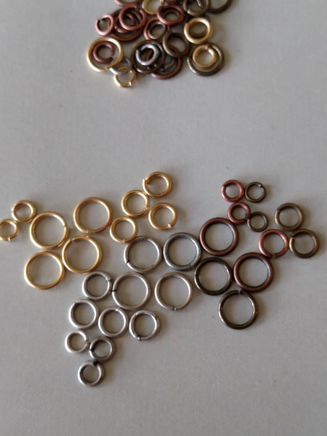 Jump Ring 4, 6 or 8mm In all finishes-superior quality jewelry designer-connector ring open loop nickle free matching chain, findings JR