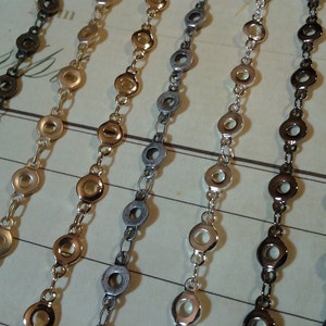 donut chain - O chain 4.5 mm unique, fun and flirty, different-high quality by the foot-by the roll-jewelry makers chain-KR884