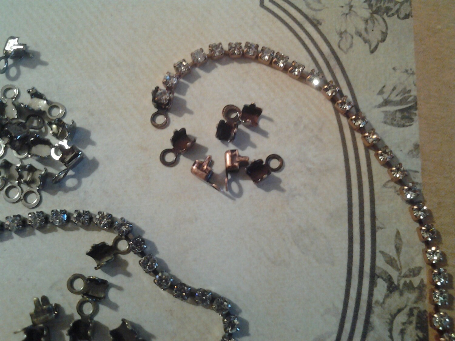 Rhinestone Chain 3mm End Connector With Loophigh Etsy