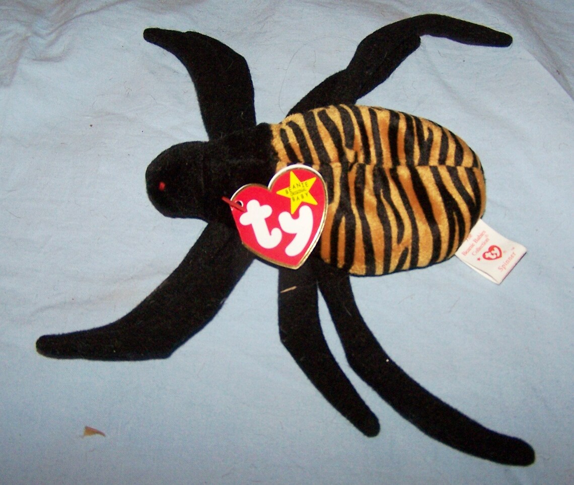 1996 Ty Beanie Baby Spinner the Spider w/paper tag-Retired | Etsy