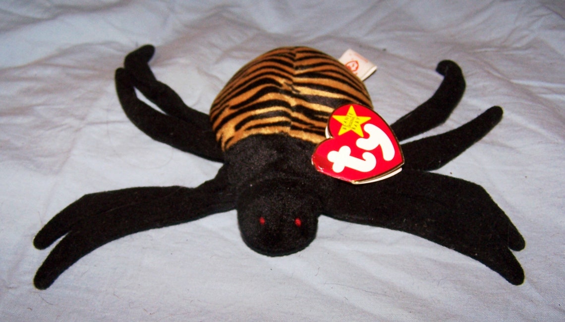1996 Ty Beanie Baby Spinner the Spider w/paper tag-Retired | Etsy