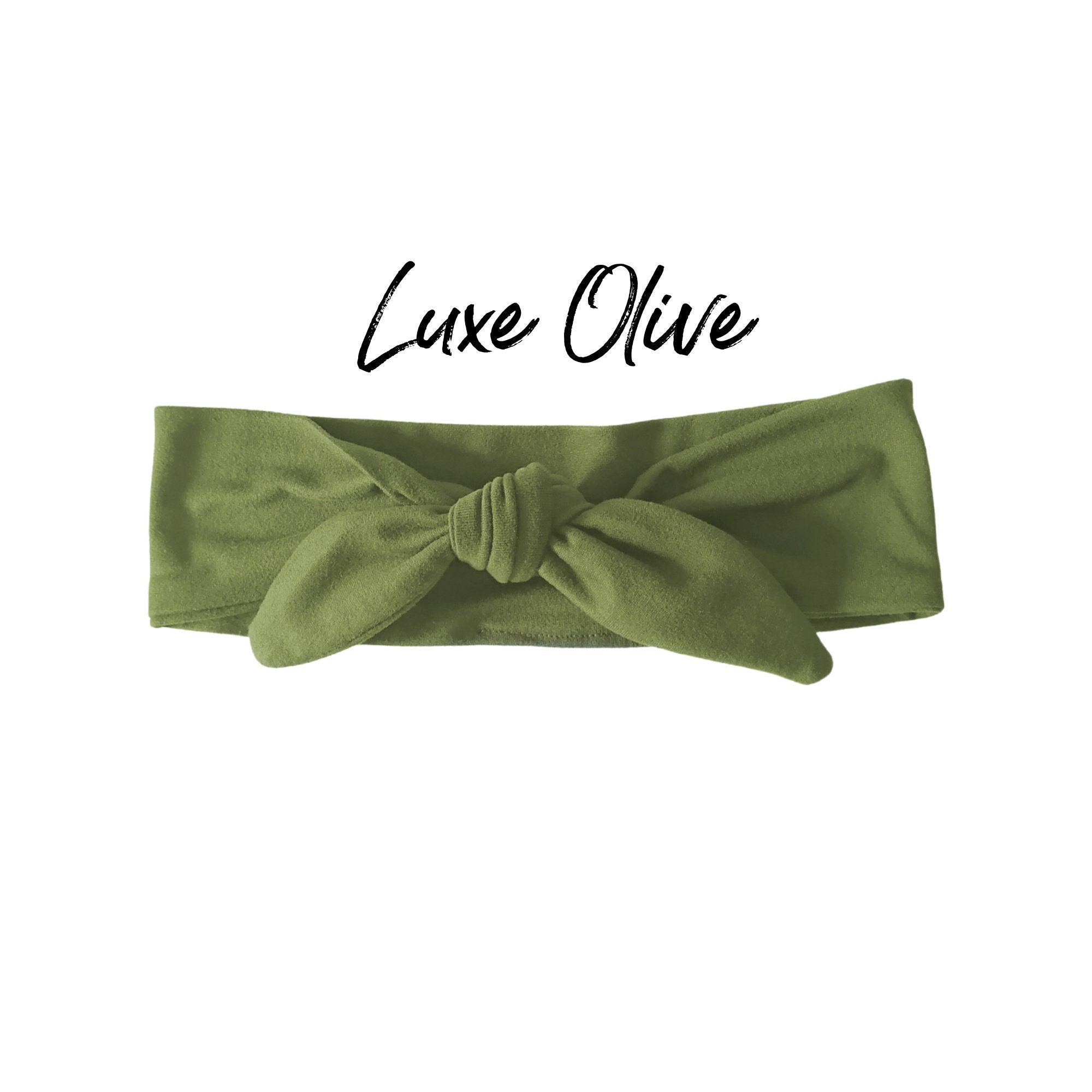 Olive Knot Headband Women's Tie Headband Headwrap Hair Etsy