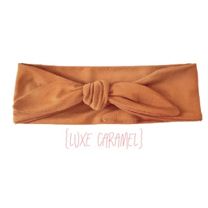 Caramel Knotted Hair Bow Headband, Headband for Women, Winter Fashion Headbands, Boho Bandana Headband Headwrap