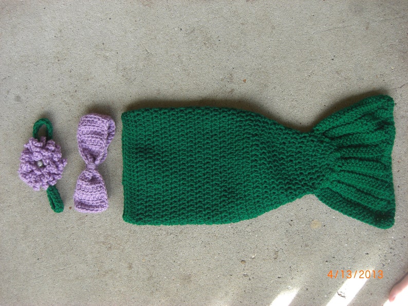 Crochet Little Mermaid Prop Set