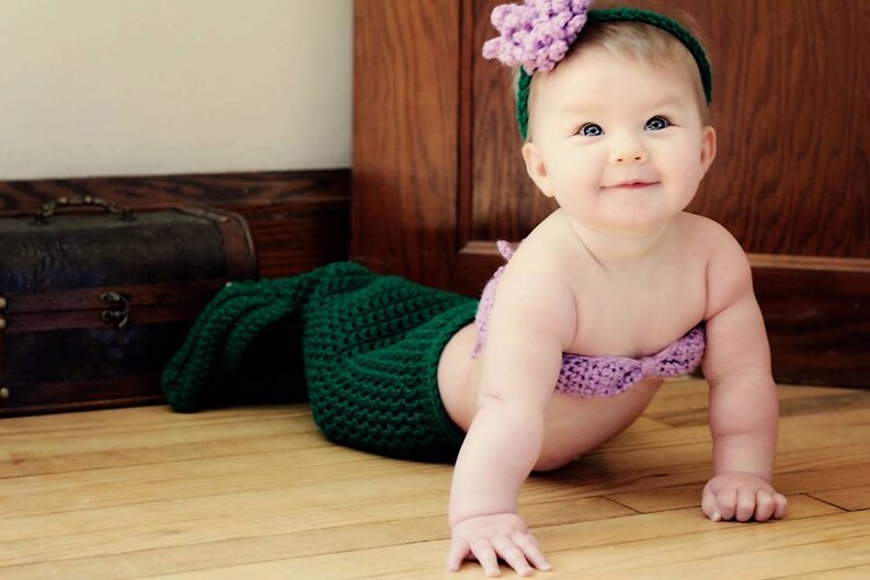 Crochet Little Mermaid Prop Set