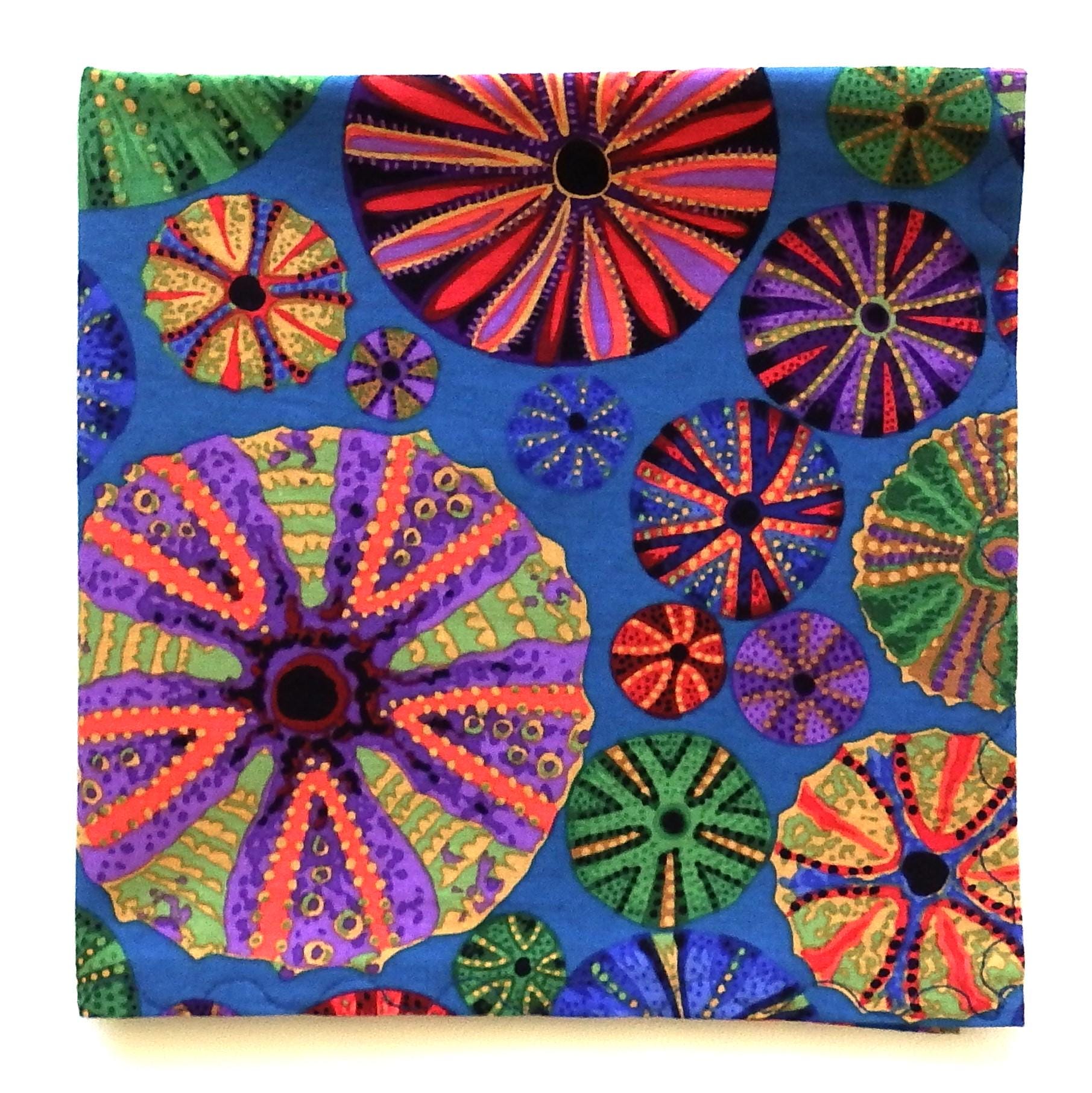 Sea Urchin Handkerchief, Handmade Cotton Hankies, 13