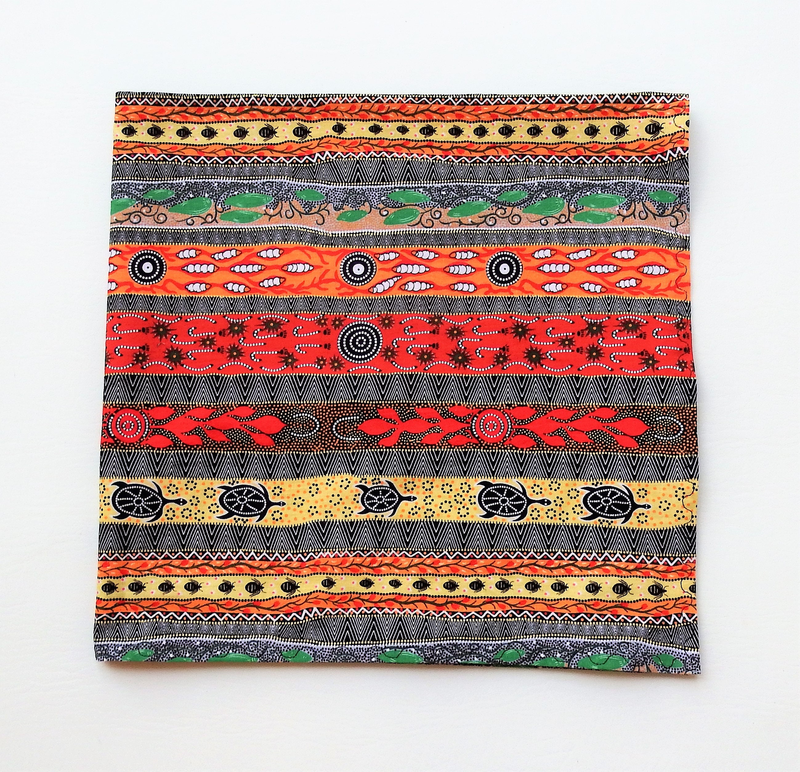 Cotton Bandana Australian Scarf Colorful Stripes 24 Etsy