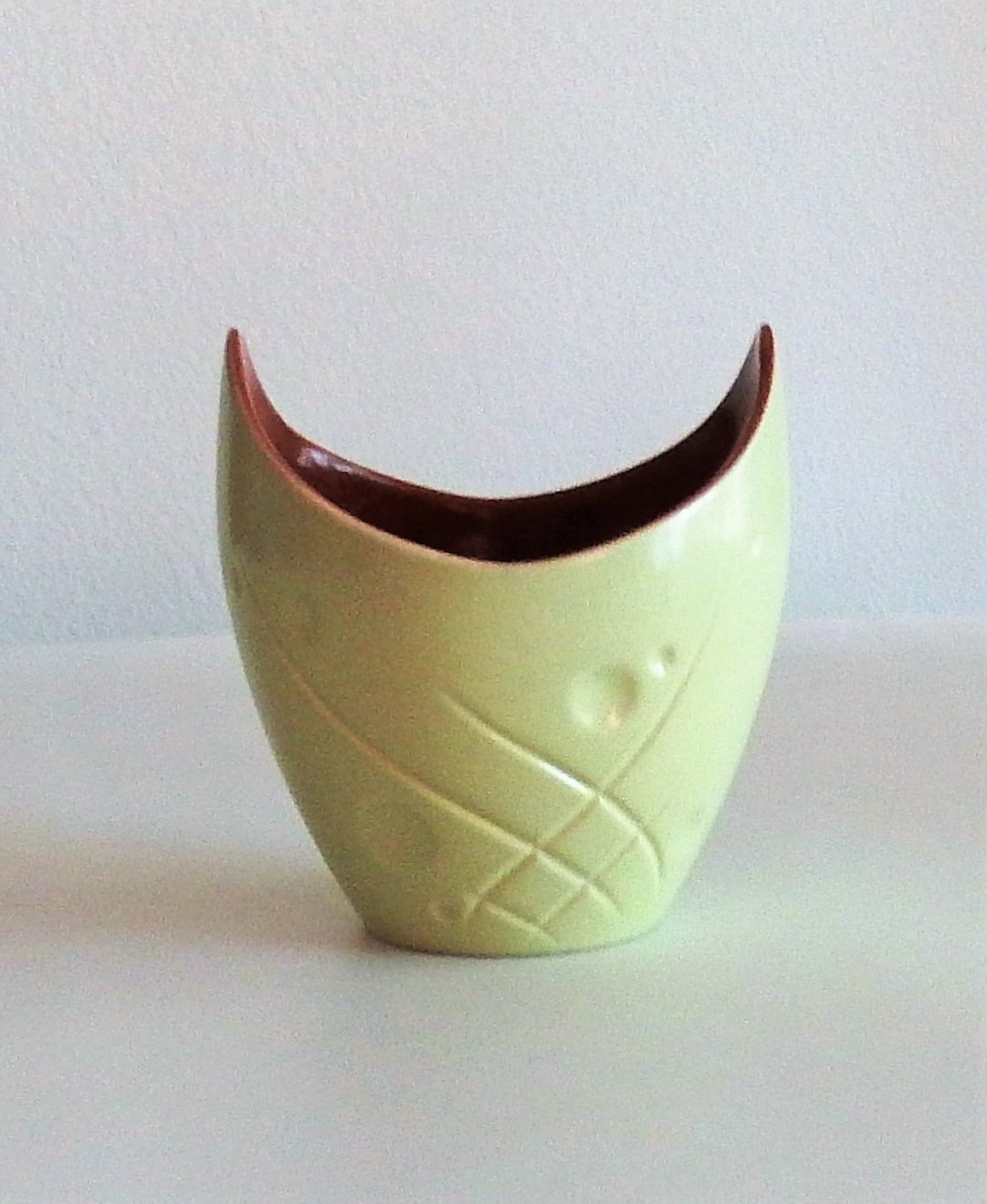 Vintage Royal Norfolk Pottery Alan Compton Creation Yellow Etsy