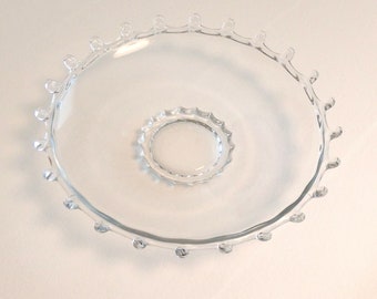 Vintage Heisey Lariat Glass Dish, 1950's, XLNT