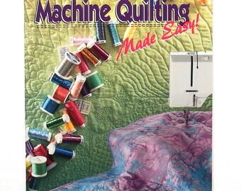 Machine Quilting Made Easy by Maureen Noble, Quilting Book, That Patchwork Place, Used, XLNT Condition