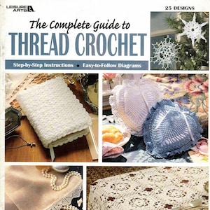 The Complete Guide to Thread Crochet Edgings, Baby Set, Vest Leaflet 3225 NOS