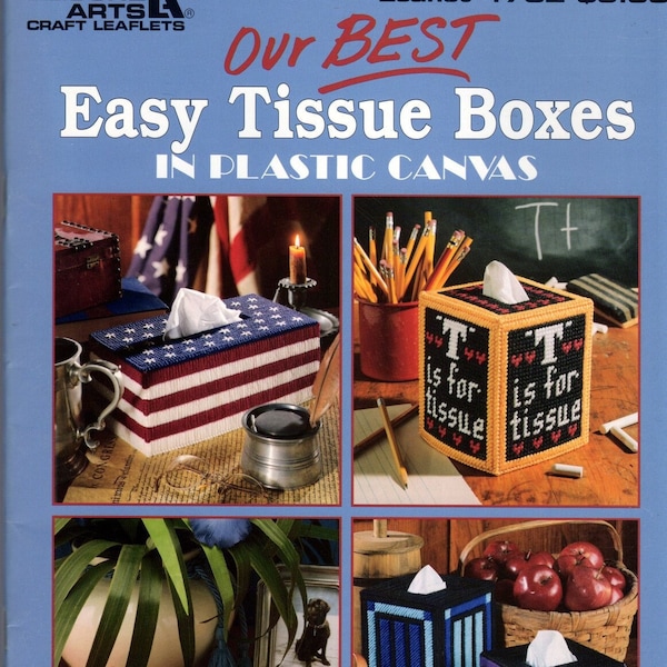 Our Best Easy Tissue Boxers in Plastic 37 Designs Leaflet 1732 Flower Garden