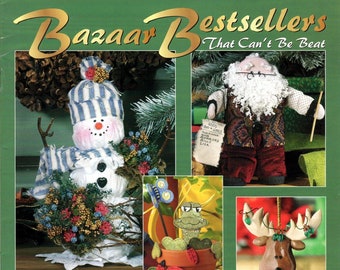 Bazaar Bestsellers That Can't Be Beat Santa, Angel, Snowman  Leaflet 1805 NOS