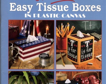 Our Best Easy Tissue Boxers in Plastic 37 Designs Leaflet 1732 Flower Garden