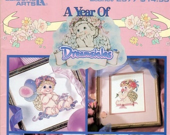 A Year of Dreamsicles Counted  Cross Stitch Designs Leaflet 2977 NOS