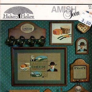 Amish Seen by Hickory Hollow Cross Stitch Amish Cream Pie Leaflet DS-14 NOS