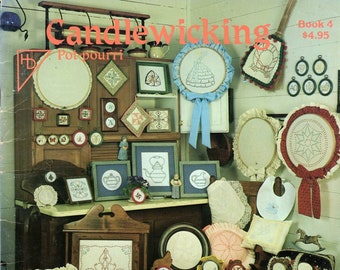 Candlewicking & Cross Stitch Potpourri Book 4 By Harry Hedgepath NOS