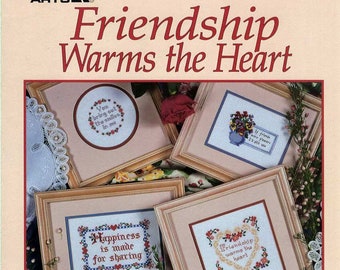 Friendship Warms The Heart Cross Stitch Friends by Beesley Leaflet 2958 NOS