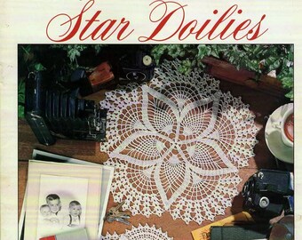 Star Doilies Six Crocheted Designs by Lissa Ammann Leaflet 2262 NOS