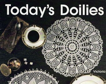 Today's Doilies 8 Crocheted Designs by C. Strohmeyer  Leaflet 2093 NOS
