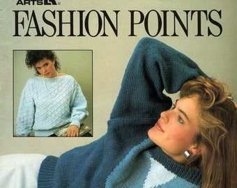 FASHION POINTS Knitted Design by Bobbie Graham Leisure Arts Leaflet #489 NOS