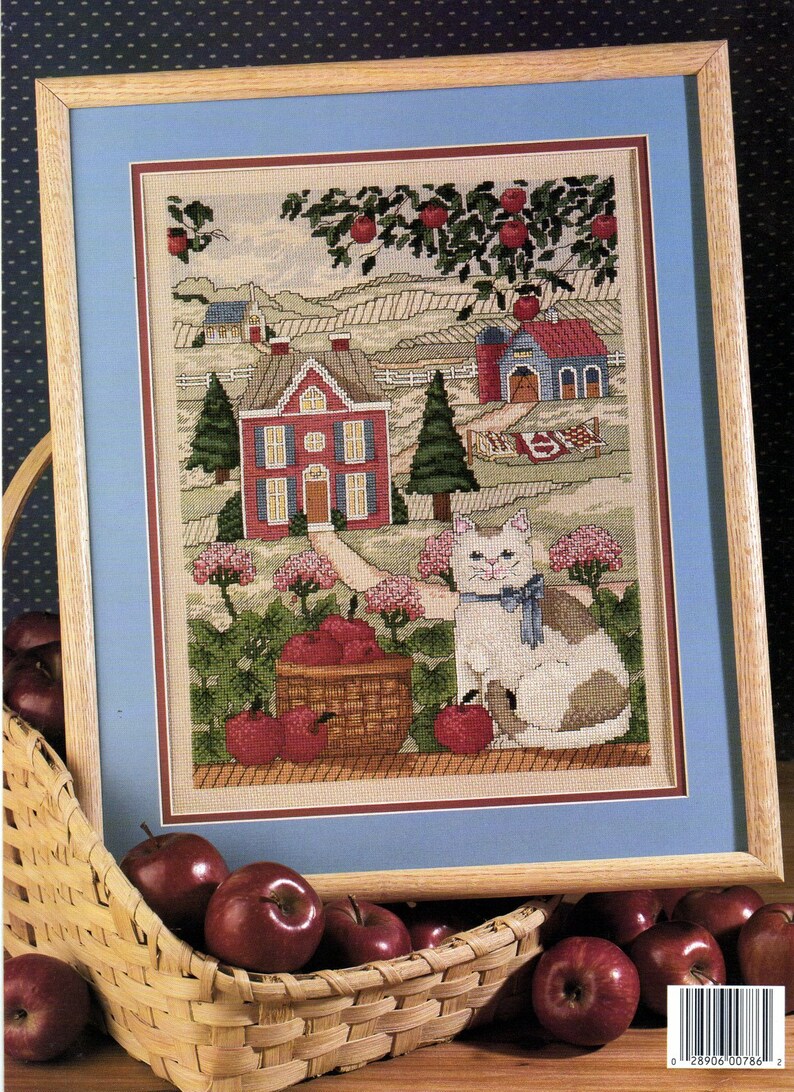 Through a Country Window by Susan Winget Cat, House, Barn Leaflet 786 NOS image 2